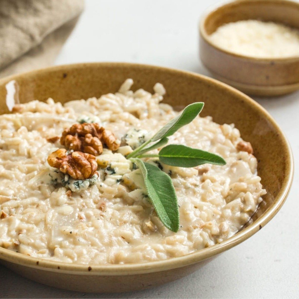 Risoto de Gorgonzola com Nozes
